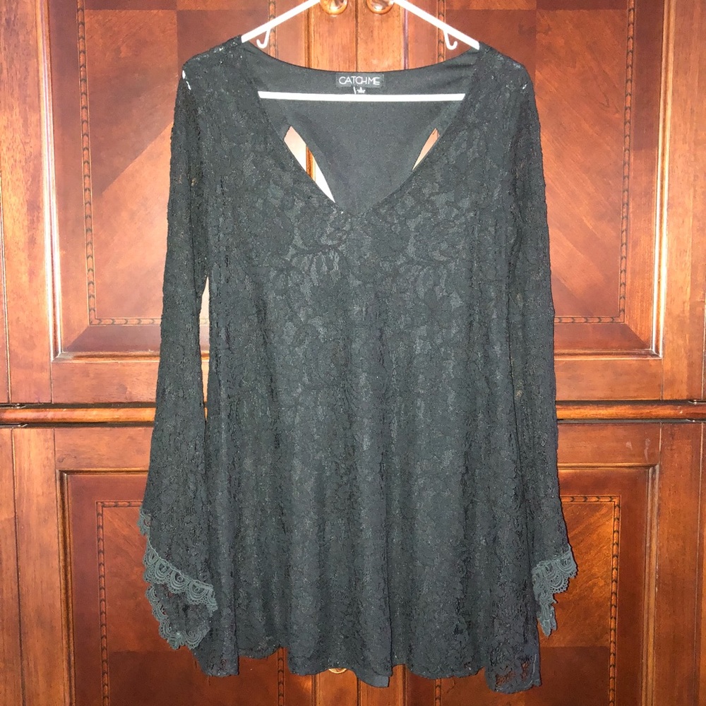 Lace mini dress